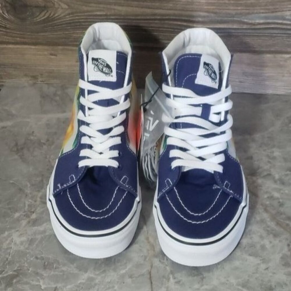 New Vans Womens Sk8 Hi Crayola High Top Shoes Size 6.5 Deadstock Art to Wear Gym - Picture 4 of 10